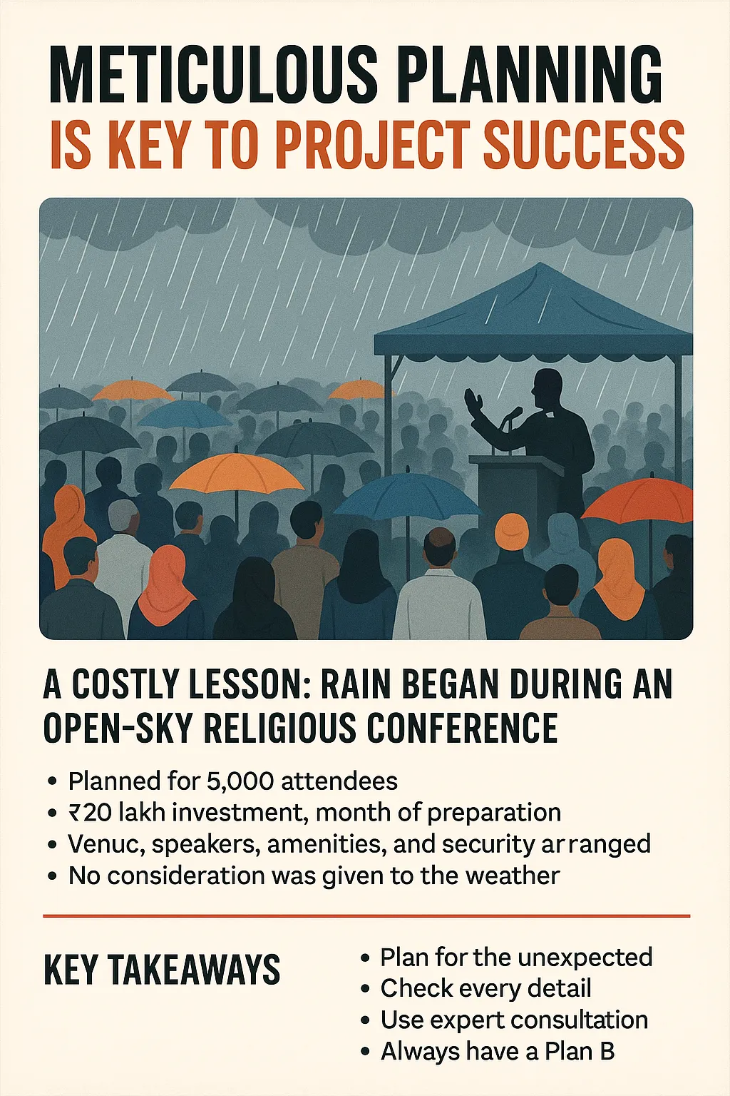 Event Planning Disaster: How Ignoring Weather Led to ₹20 Lakh Loss- Real life case study 