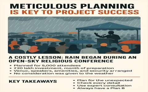 Event Planning Disaster: How Ignoring Weather Led to ₹20 Lakh Loss- Real life case study