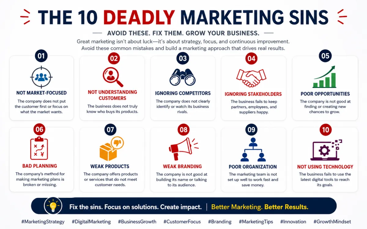 The 10 Deadly Marketing Sins That Hold Businesses Back (And How to Avoid Them)