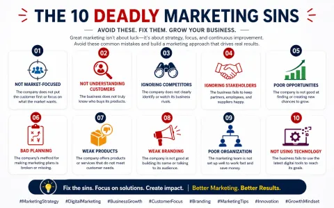 The 10 Deadly Marketing Sins That Hold Businesses Back (And How to Avoid Them)