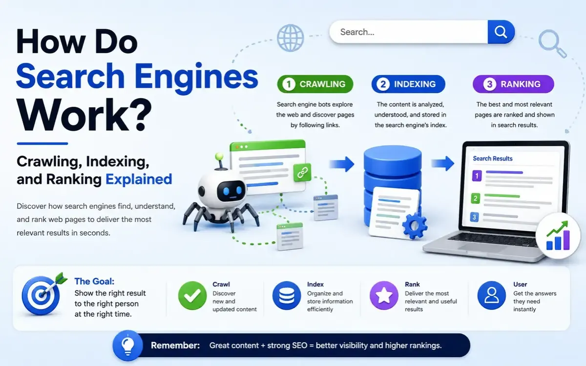 How Do Search Engines Work? Crawling, Indexing, and Ranking Explained